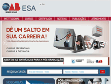 Tablet Screenshot of esamg.org.br